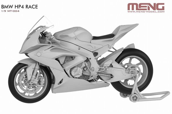 Збірна модель 1/9 мотоцикл BMW HP4 Race Meng Model MT-004