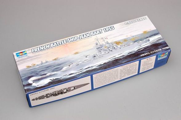 Збірна модель 1:700 корабель French Battleship Jean Bart 1950 Trumpeter 05752