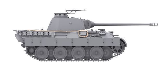 Сборная модель 1/35 Pz.Kpfw.V Sd.Kfz. 171 Panther Ausf. A Early/Mid w/o interior Das Werk 35010