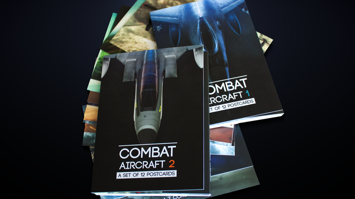Postcards Combat Aircraft 1-set (12 pcs) CA0001