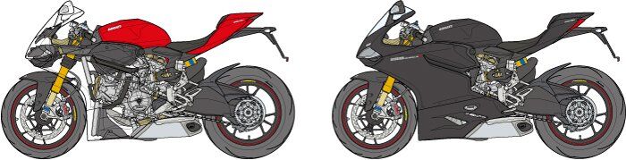 Збірна модель 1/12 спортивний мотоцикл Ducati 1199 Panigale S Tamiya 14129