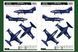 Assembled model 1:72 aircraft F9F-3 Panther Hobby Boss 87250