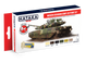Набор красок современной армии AFV 6x17ml Hataka Hobby HTK-AS112
