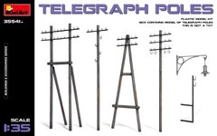 Збірна модель 1/35 телеграфні стовпи Telegraph Poles MiniArt 35541A