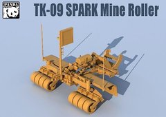Сборная модель 1/35 Spark Mine Roller Panda Hobby TK-09, В наличии