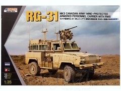 Prefab model 1/35 armored personnel carrier RG-31 MK3 with Remote Kinetic 61010