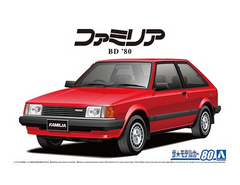 Сборная модель 1/24 автомобиль Mazda BD Familia XG '80 Aoshima 06271