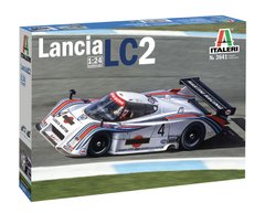 Збірна модель 1/24 спортивного автомобіля Lancia LC2 Martini Italeri 3641