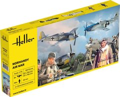 Сборная модель 1/72 фигуры и 2 самолета Normandy Airwar Heller 50329