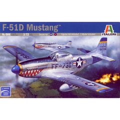 Збірна модель 1/72 літак F-51D Mustang Italeri 0086