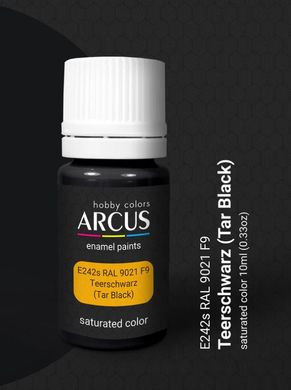 Enamel paint RAL 9021 F9 Teerschwarz Arcus 242