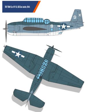 Збірна модель 1/48 літак TBF-1C "Battle of Leyte Gulf" Academy 12340