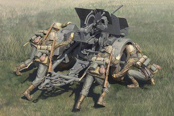 Фигуры 1:35 немецкий экипаж 20mm Flak 38 Hobby Boss 84418