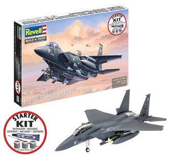 Сборная модель самолета F-15E Strike Eagle в масштабе 1:144 с бомбами, набор Revell 73972