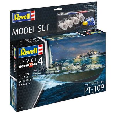 Стартовый набор 1/72 для моделизма военного катера Patrol Torpedo Boat PT-109 Revell 65147