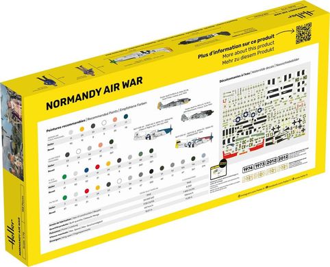 Normandy Airwar Heller 50329 1/72 scale model and 2 planes
