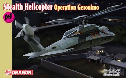 Збірна модель гелікоптера Stealth Black Hawk Dragon 4628