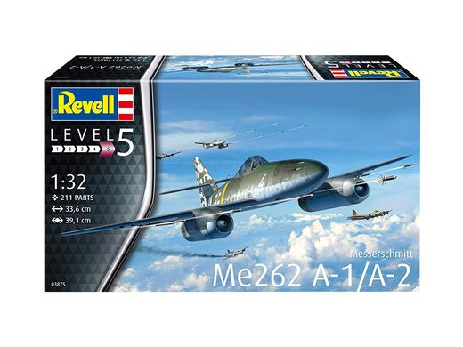 Сборная модель истребителя 1/32 Messerschmitt Me262 A-1/A-2 Revell 03875