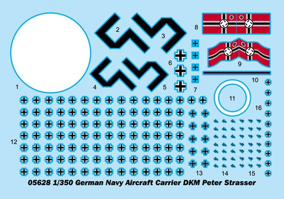 Збірна модель 1/350 авіаносець ВМС Німеччини DKM Peter Strasser Trumpeter 05628