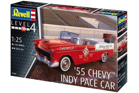 1/25 scale model car 1 955 Chevy Indy Pace Car Revell 07686