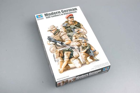 Збірна модель 1/35 фігури сучасні німецькі війська МССБ в Афганістані ISAF Soldiers Trumpeter 00421