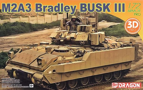 Збірна модель 1/72 БМП M2A3 Bradley BUSK III Dragon 7678