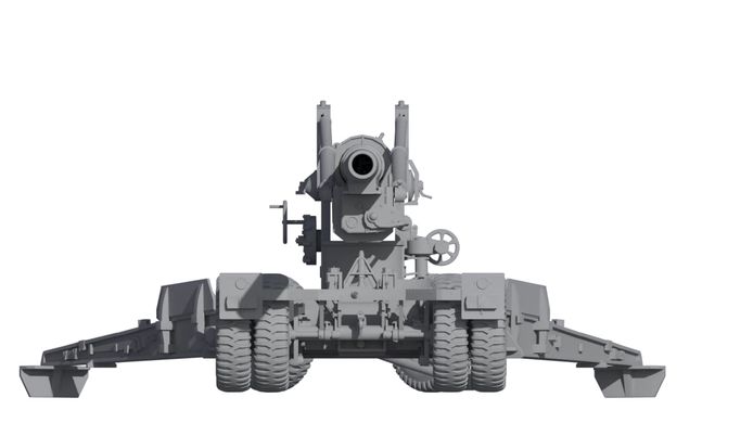 Сборная модель 1/72 из смолы 3D печать "Долговязый Том" - полевая пушка 155-мм BOX24 72-033