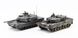 Set of assembled models 1/72 tanks M-1 Abrams and Leopard 2 M-1 Abrams & Leopard 2 "NATO Main Battle tan