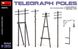Сборная модель 1/35 телеграфных столбов Telegraph Poles MiniArt 35541A