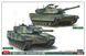 Сборная модель 1/72 2 комплекта танков Абрамс и Леопард НАТО M-1 Abrams & Leopard 2 Hasegawa 30069