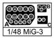 Фототравлення 1/48 для збірної моделі МіГ-3 (інтер'єр з панельною настільною плівкою (для набору ICM, В наявності