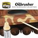 Олійна фарба з вбудованим пензлем-аплікатором OILBRUSHER Середній грунт Ammo Mig 3522
