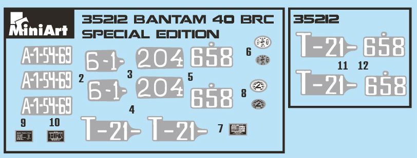Збірна модель 1/35 Військовий позашляховик Bantam 40 BRC MiniArt 35212