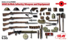 Набір 1/35 Озброєння та обладнання британської піхоти 1 Світової війни ICM 35683