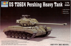 Assembled model 1/72 tank US T26E4 Heavy Tank Trumpeter 07287