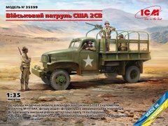 1/35 WWII US Military Patrol (G7107 with MG M1919A4) Kit ICM 35599
