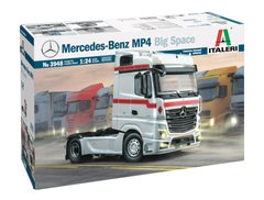 Prefab model 1/24 truck Mercedes Benz MP4 Big Space (Middle Roof) Italeri 3948