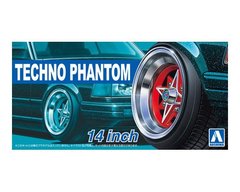 Комплект коліс Techno Phantom 14 Inch The Tuned Parts Aoshima 00324 1/24
