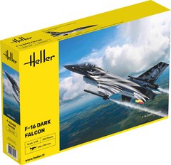 Збірна модель 1/48 винищувач і штурмовик F-16 Dark Falcon Heller 30411