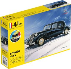 Сборная модель 1/24 автомобиль Citroën 15 CV - Стартовый набор Heller 56763