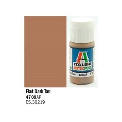 Акриловая краска темно-коричневый flat Dark Tan 20ml Italeri 4709