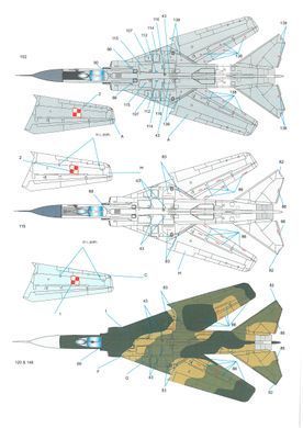 Декалі 1:48 для MiG-23MF Techmod 48094