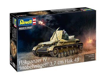 Assembly model 1:72 anti-aircraft gun Flak armor IV "Furniture Wagen" 3.7cm Flak 43 Revell 03363