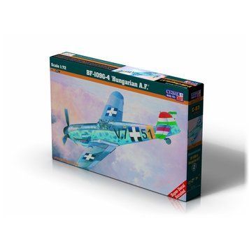 Збірна модель 1/72 німецький одномоторний винищувач BF-109G-4 Hungarian A.F. MisterCraft C-83