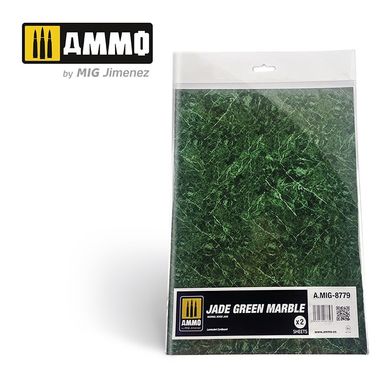 Нефритовий зелений мармур. (Листи - 2 шт.) Ammo Mig 8779