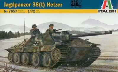 Сборная модель 1/72 истребитель танков Jagdpanzer 38(t) Hetzer Italeri 7057