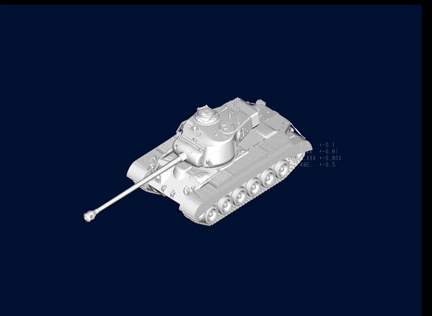 Збірна модель 1/72 танк US T26E4 Heavy Tank Trumpeter 07287