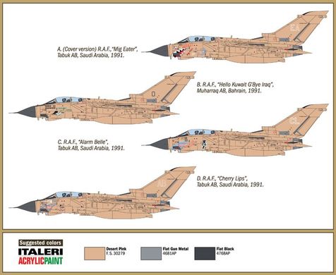 Сборная модель 1/72 самолета Tornado GR.1 Italeri 1384
