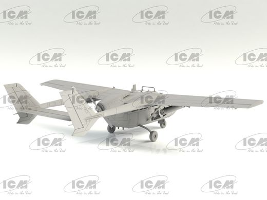Збірні моделі 1/48 Аеродром USAF у В'єтнамі (Cessna O-2A, OV-10А Bronco, Пілоти і техніки США (Війна у В'єтнамі) (5 фігур)) ICM DS4803