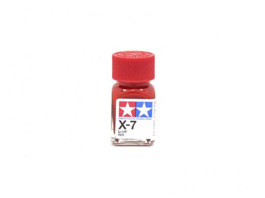 Эмалевая краска X7 Красный глянцевый (Red gloss) Tamiya 80007